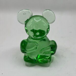 Mint Green Glass Bear